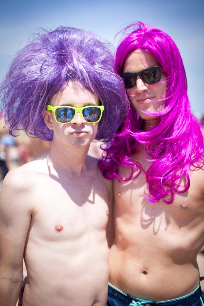 Wig Day at the Beach, Rehoboth Beach, Delaware as seen in ManAboutWorld gay travel magazine