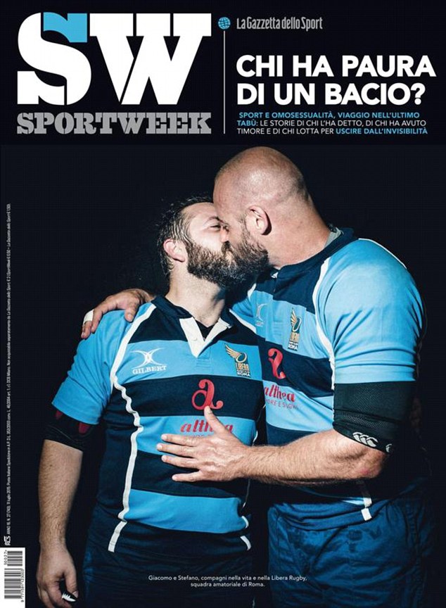 Sporty Italian kiss in ManAboutWorld gay travel magazine