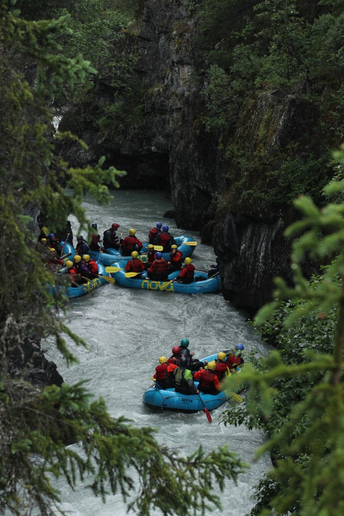 Whitewater rafting in Alaska, in ManAboutWorld gay travel magazine
