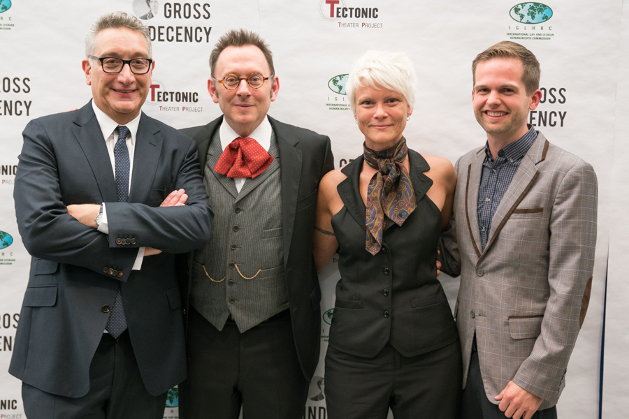 The GAYographer represented the newly minted OutRight Action International at Tectonic Theater's benefit reading of Gross Indecency: The Three Trials of Oscar Wilde