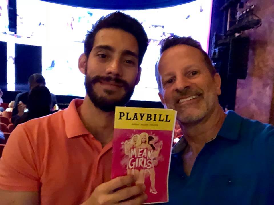 Ed Salvato and boyfriend at Mean Girls on Broadway